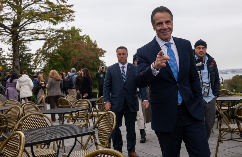 Andrew Cuomo praised Mayor Eric Adams on Saturday for rolling out a plan to hire an additional 5,000 police officers.