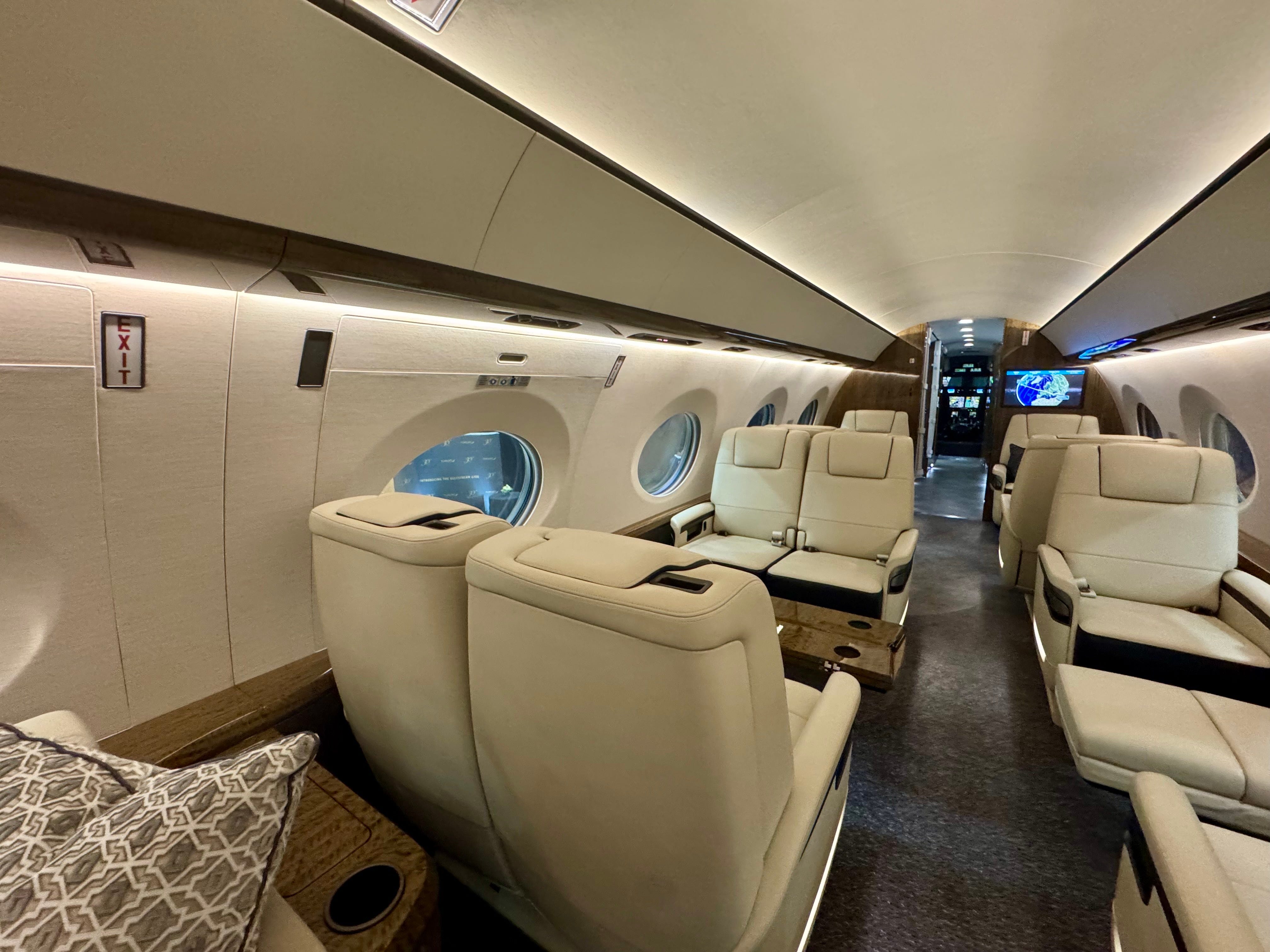 The dining room has 6 chairs.