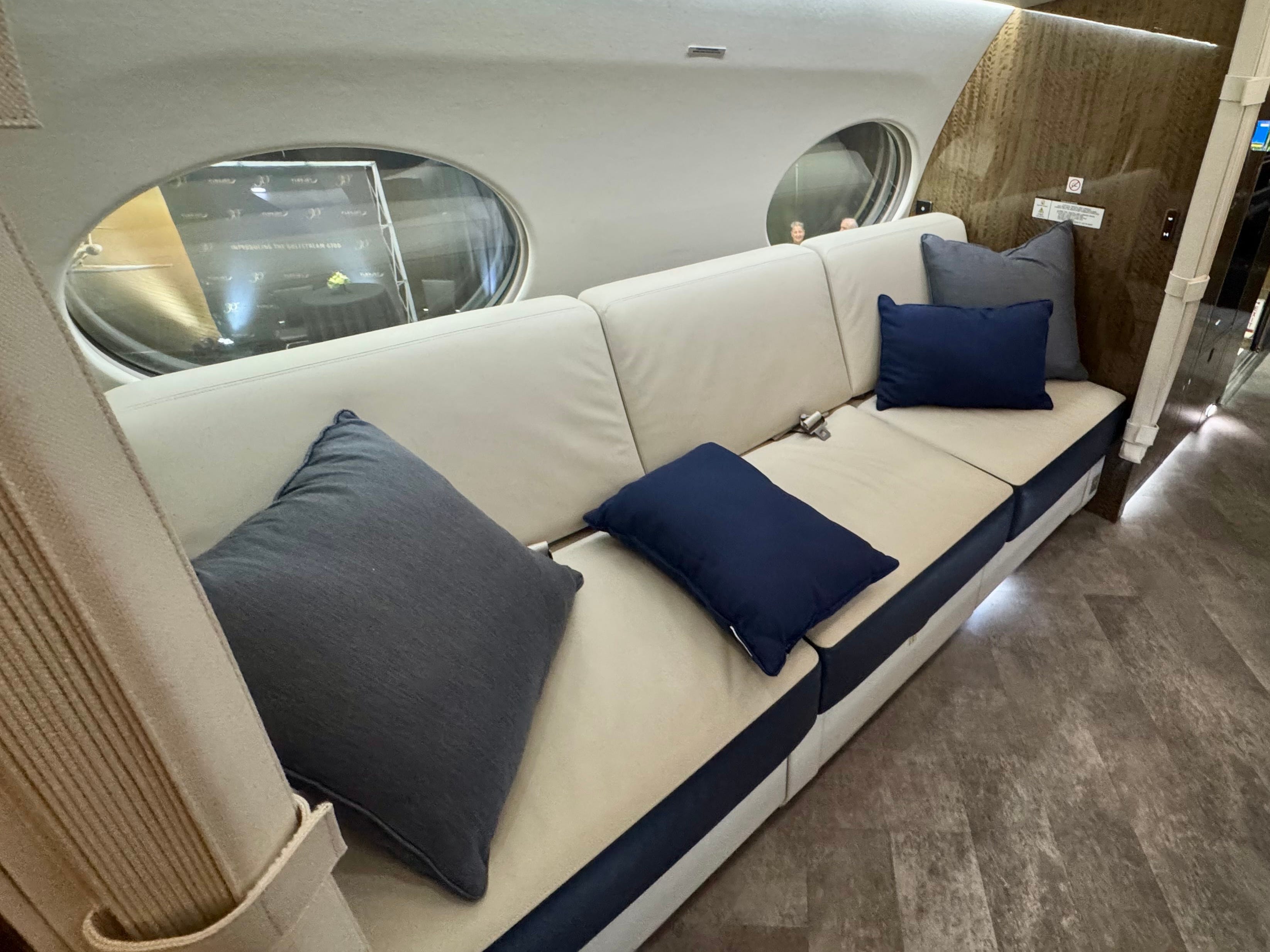 The bed for cabin crew.