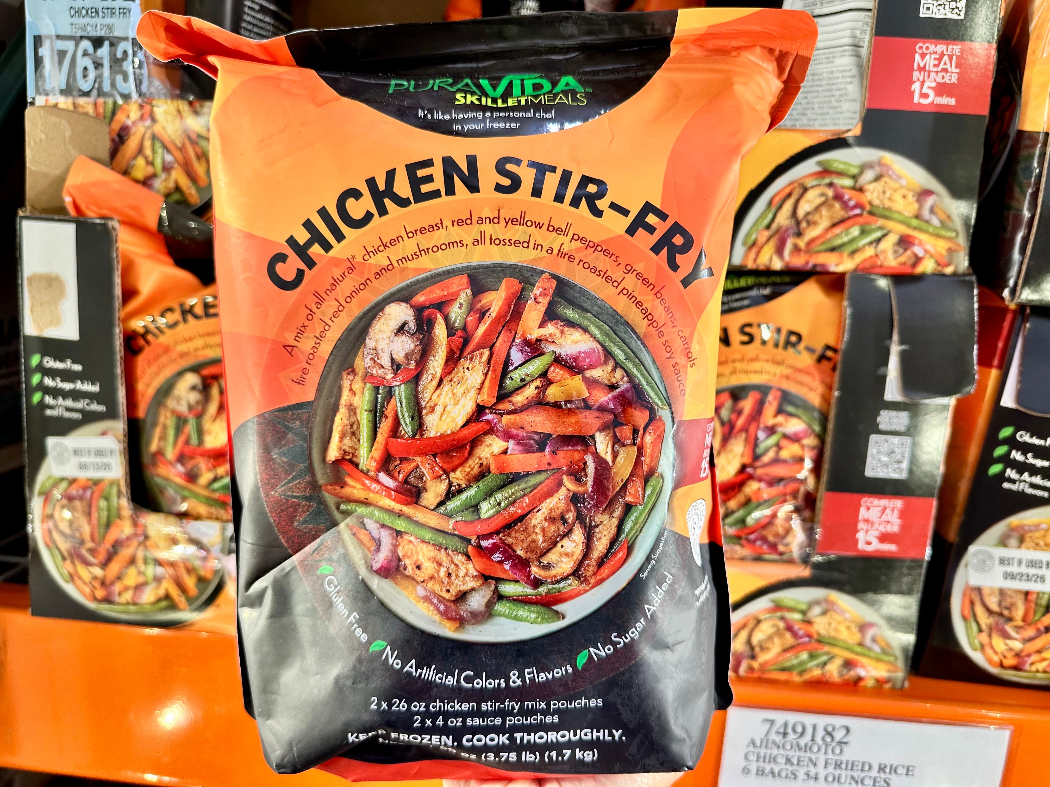 Pura Vide chicken stir-fry skillet meal at Costco