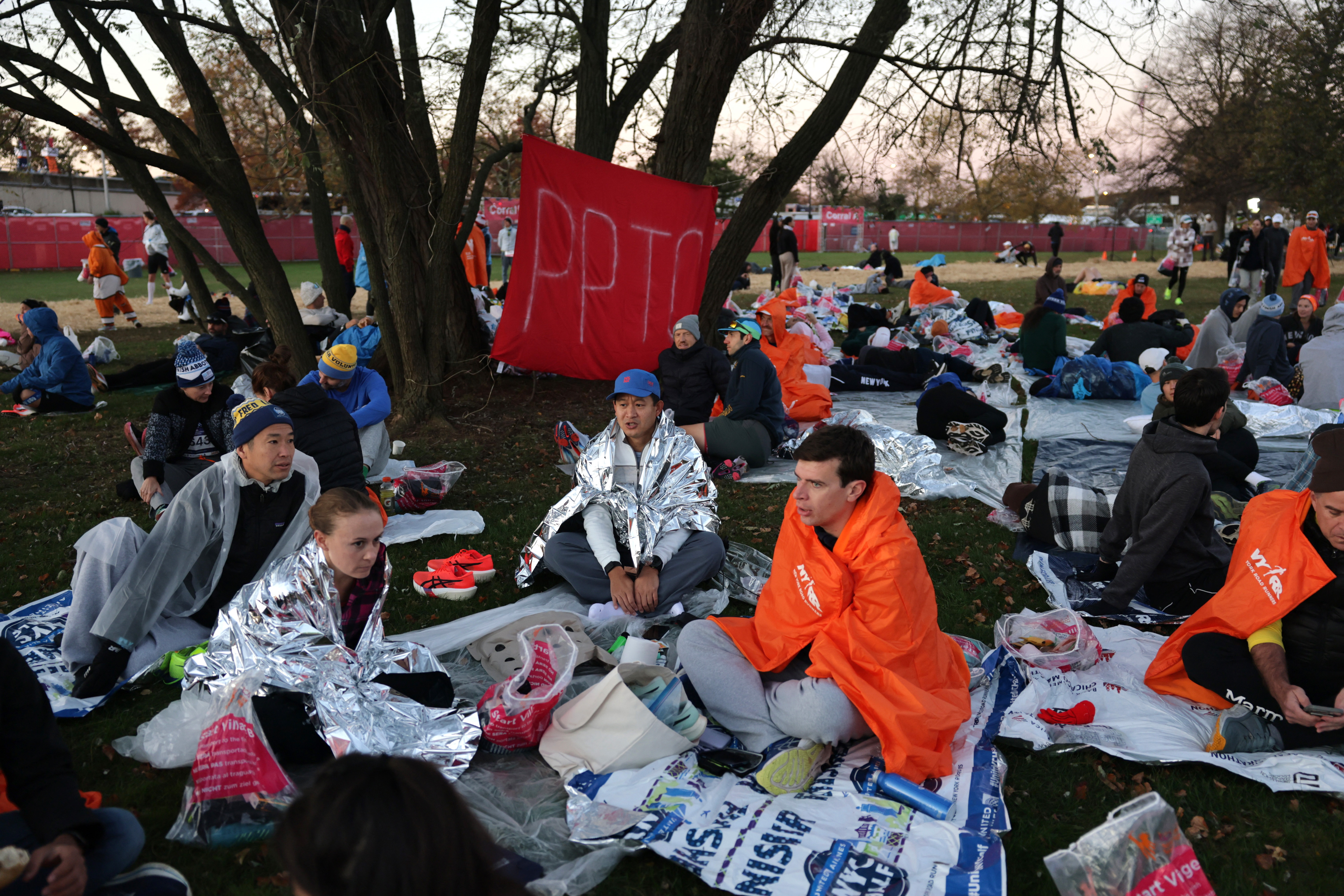 Runners before the marathon 