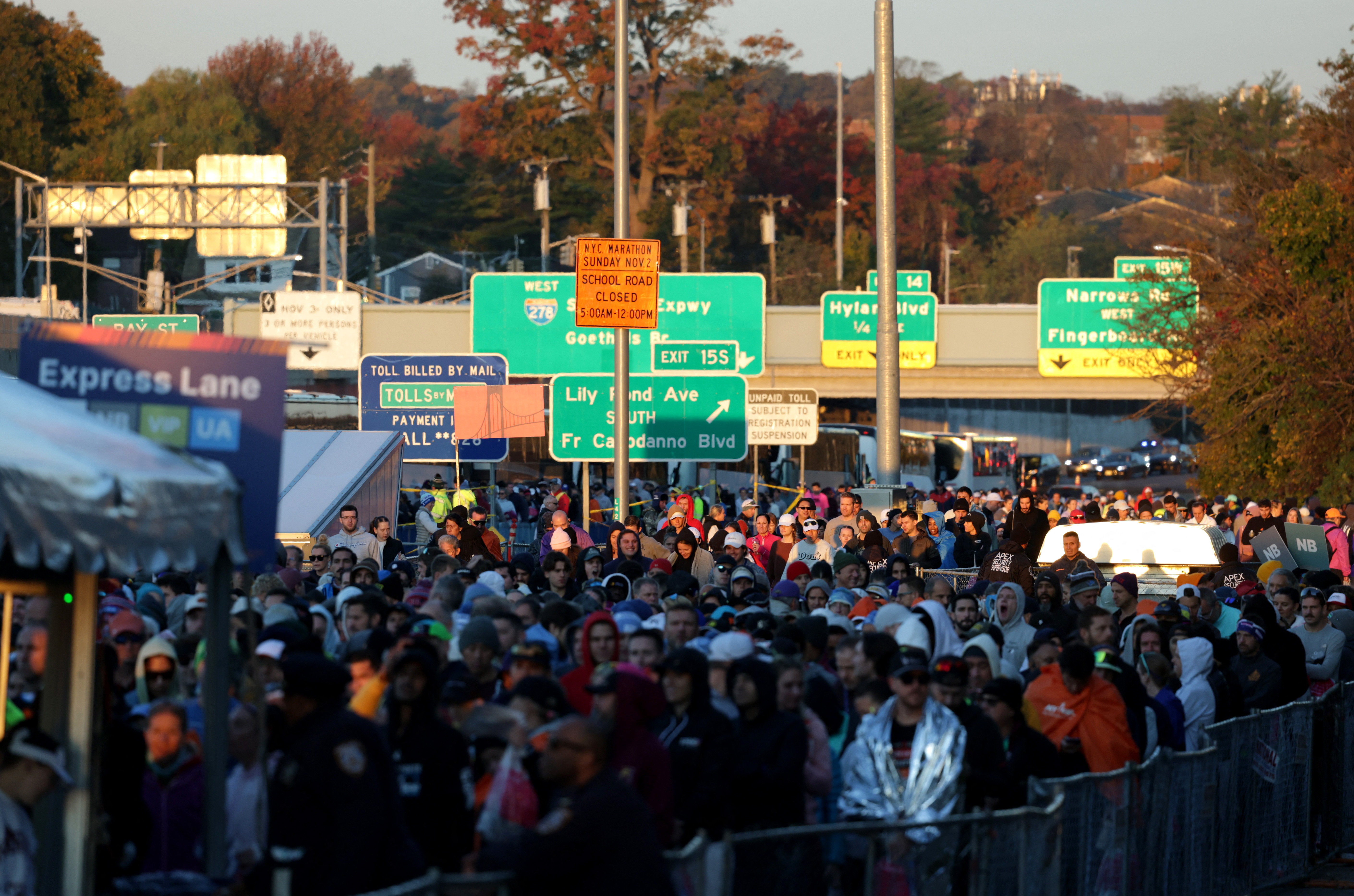 Runners before the marathon 