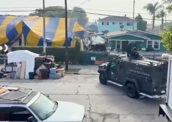 ‘Think about what that’s doing to your body’: Suspect barricades in fumigated L.A. home