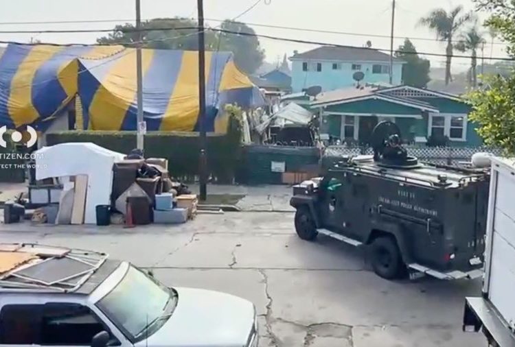 ‘Think about what that’s doing to your body’: Suspect barricades in fumigated L.A. home