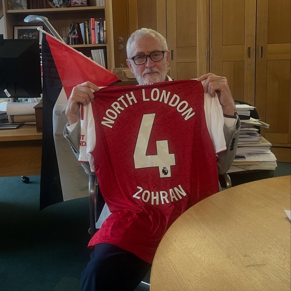 UK ex-Labour Party leader  Jeremy Corbyn