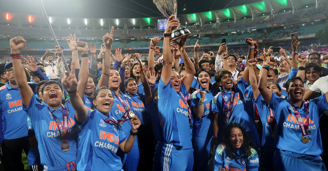 With ‘A Billion’ Eyes on Them, India’s Women Lift Cricket World Cup
