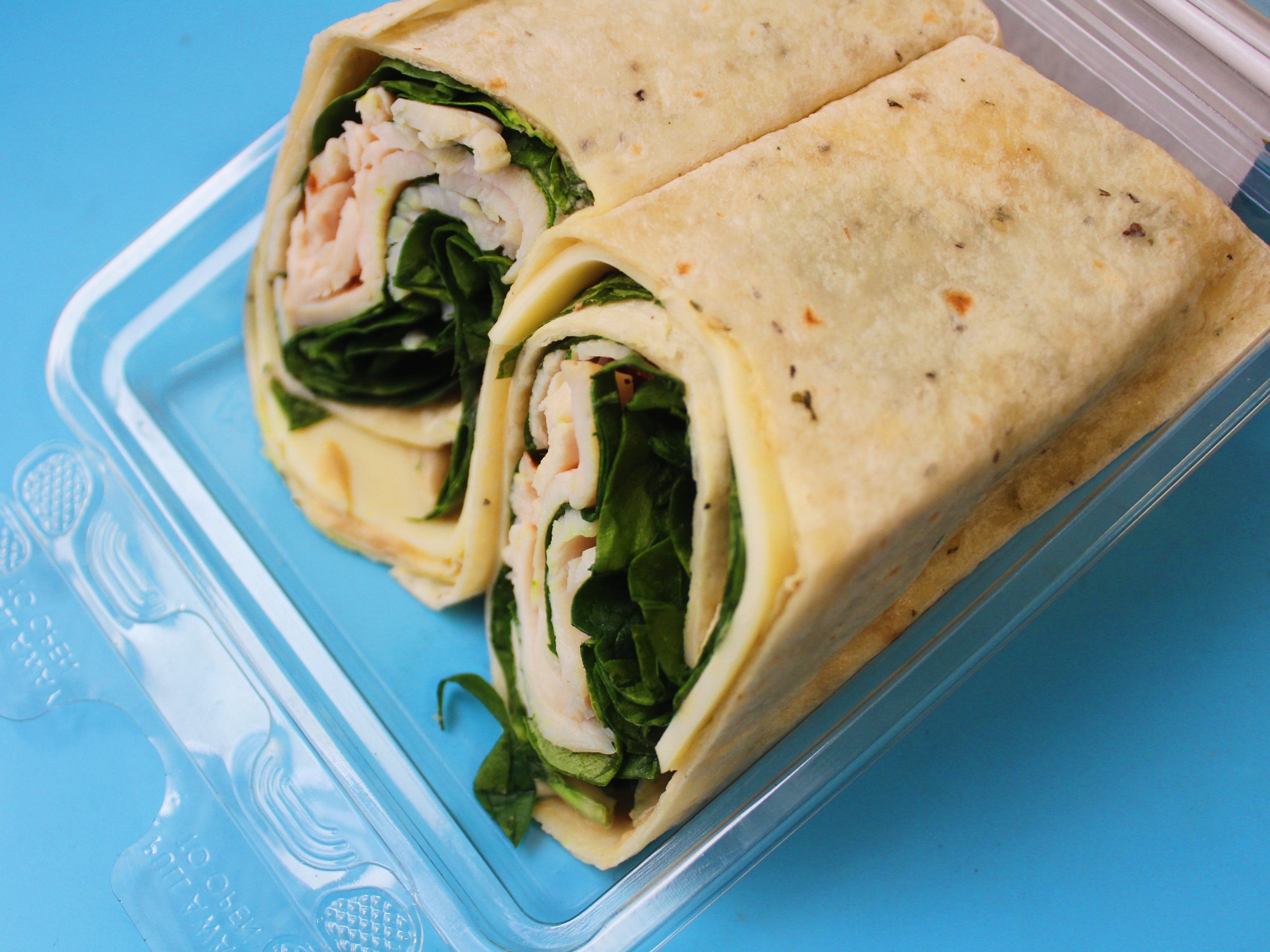 trader joe's turkey spinach and swiss wrap