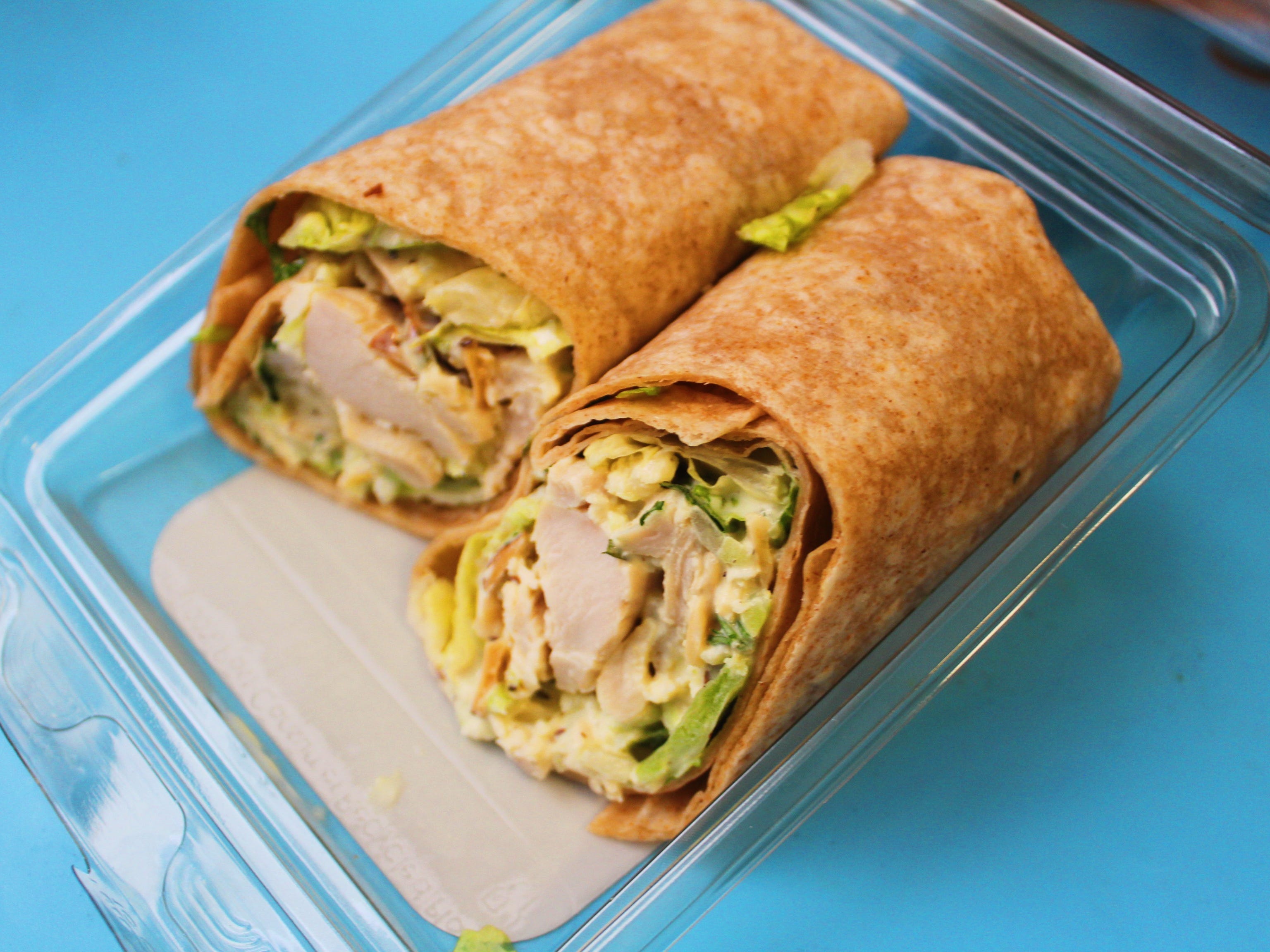trader joe's tarragon chicken salad wrap