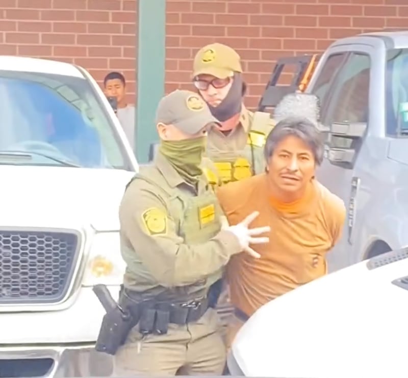 The man detained by Border Patrol during the raid which saw Ricardo Mendez fired.