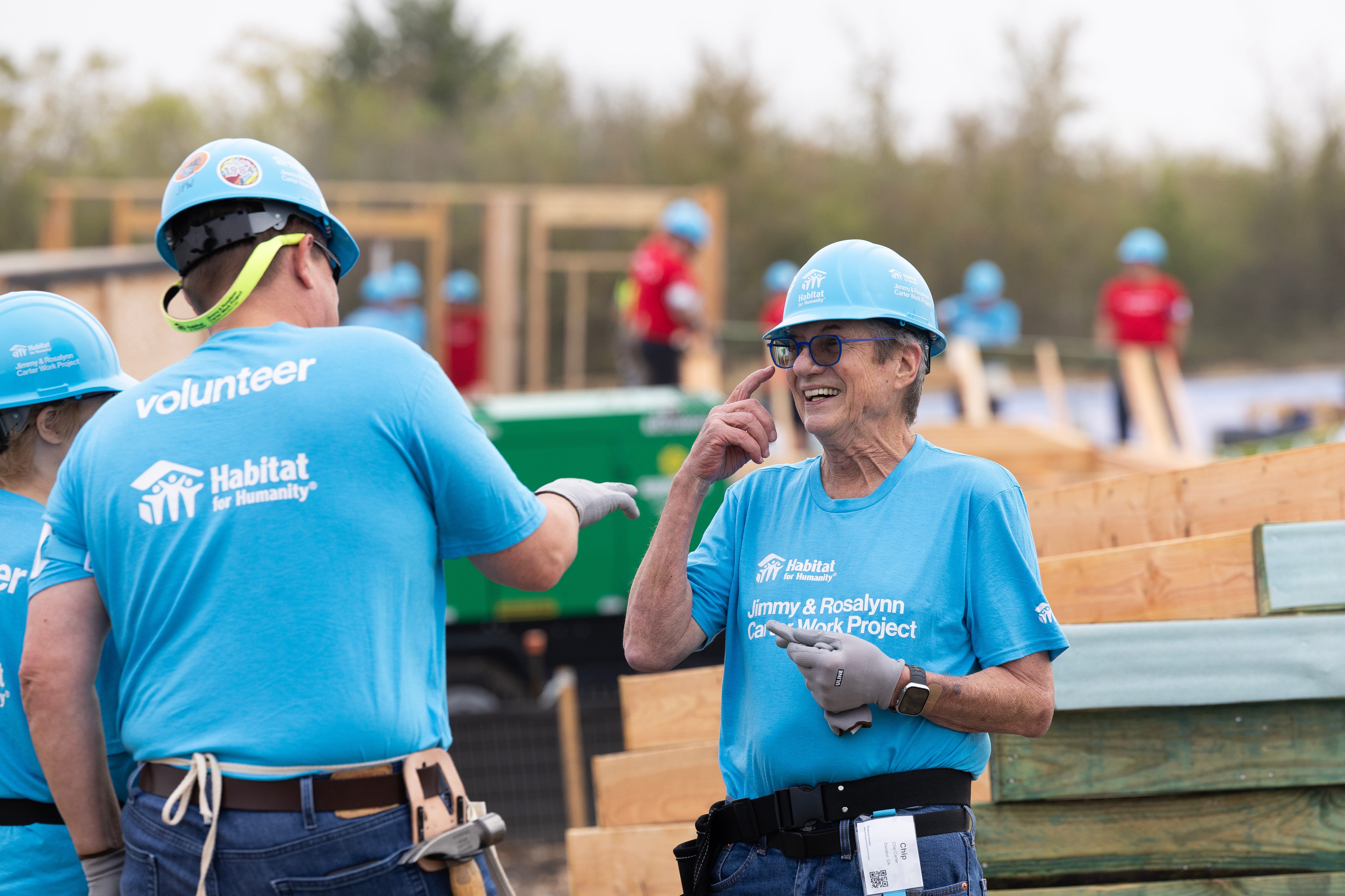 Chip Carter at Habitat for Humanity