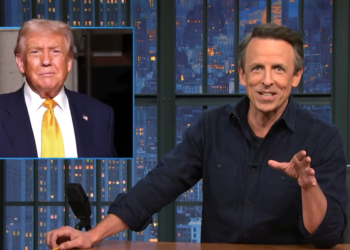 Seth Meyers Fires Back at Trump for Calling His Jokes ‘Illegal’