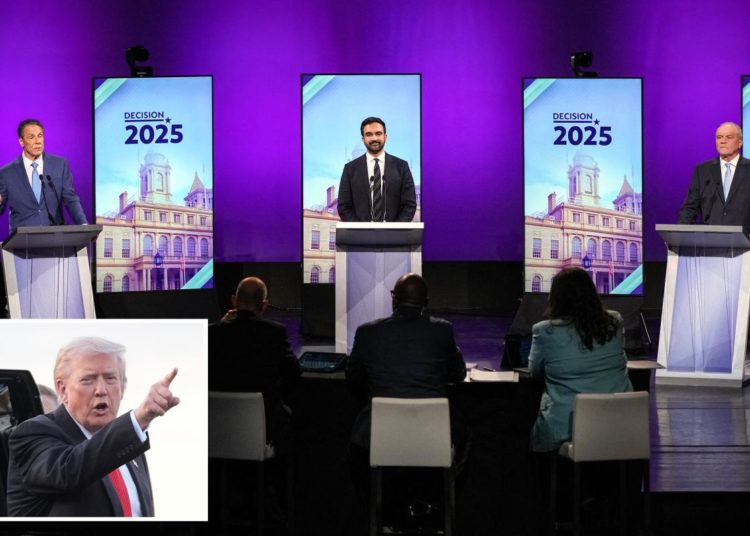 Trump tells New York ‘you must vote’ for Andrew Cuomo over Zohran Mamdani in NYC election — and ditch Curtis Sliwa