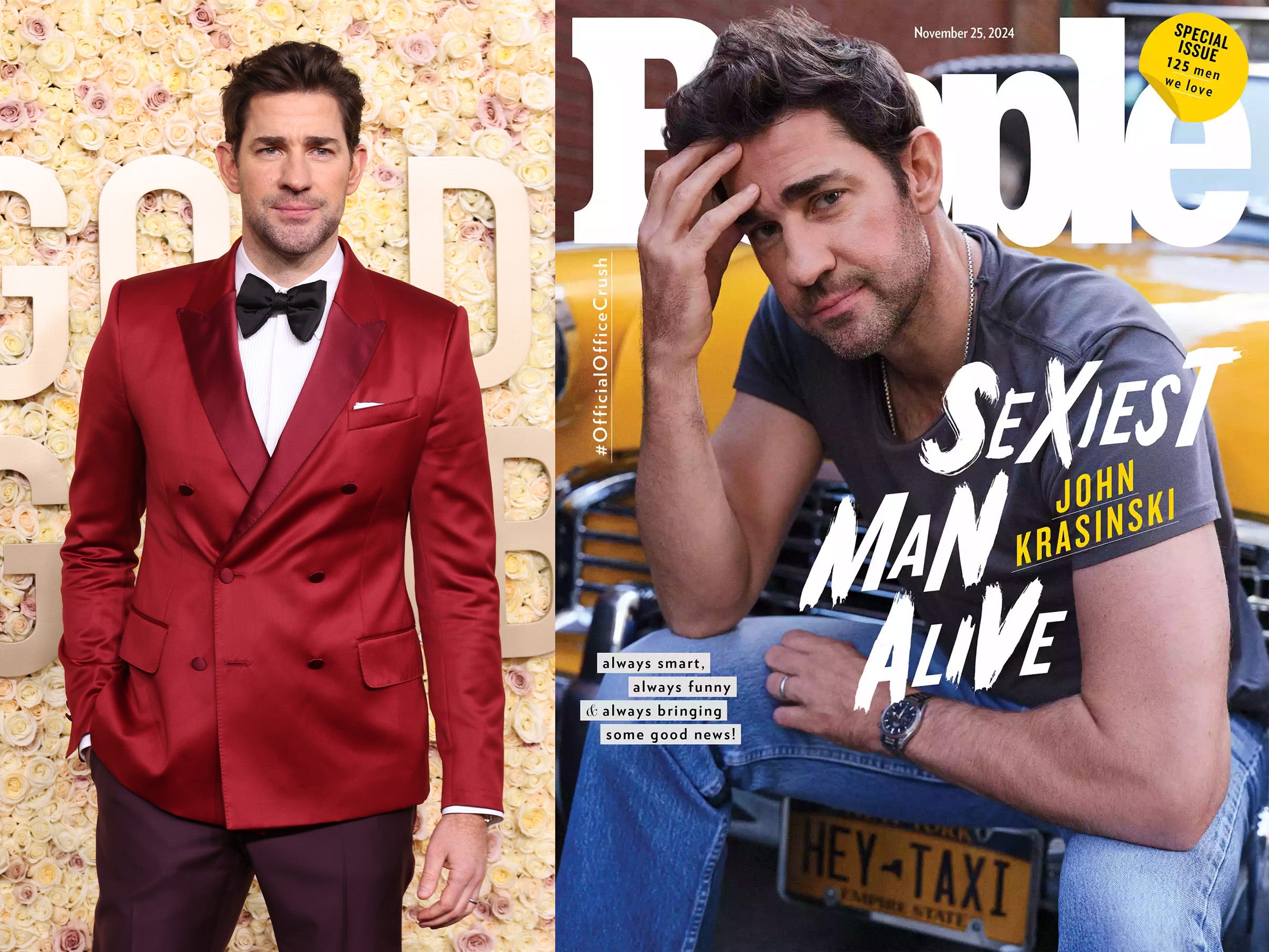 John Krasinski on People's Sexiest Man Alive cover.