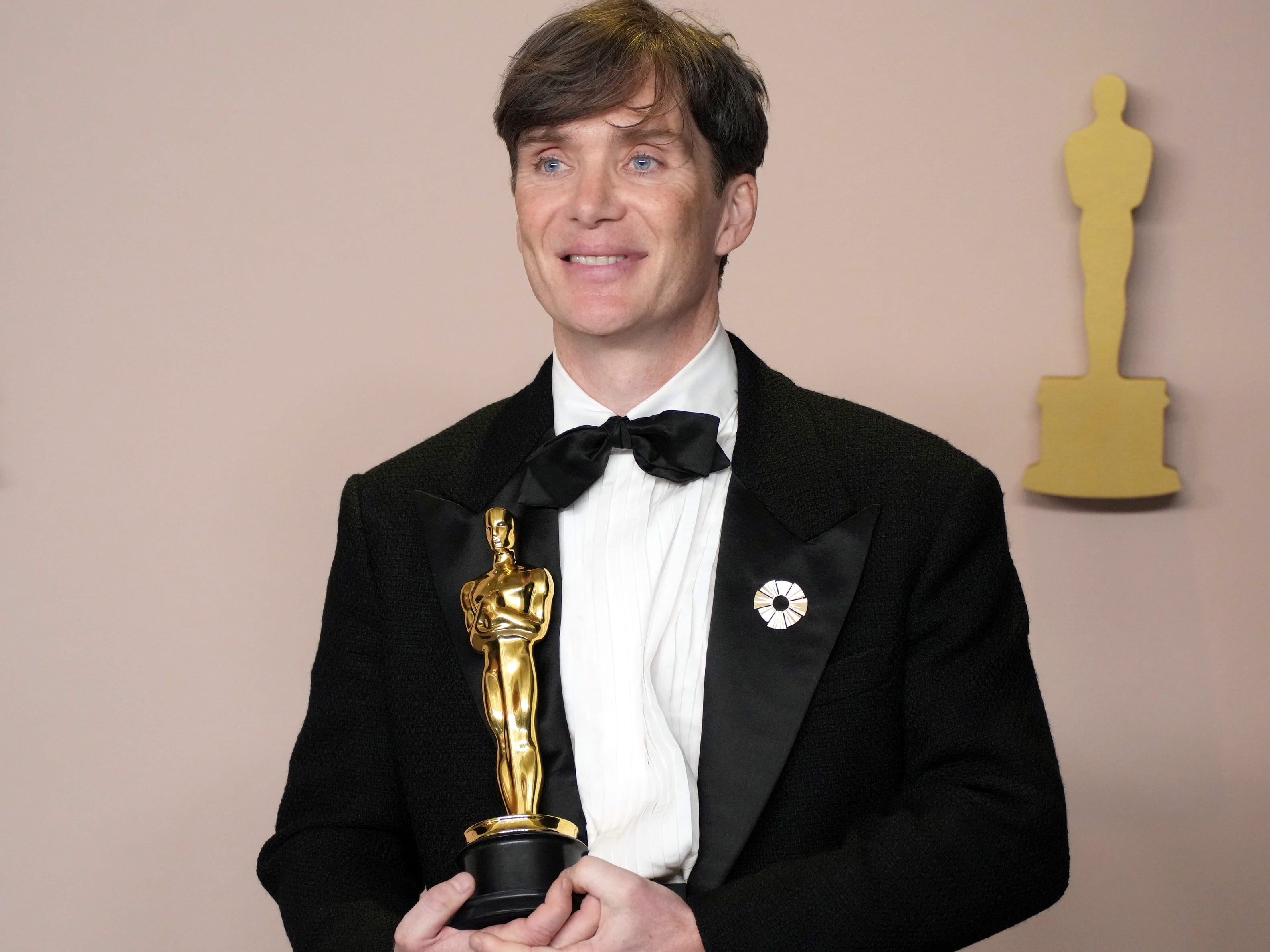 : Cillian Murphy, winner of the Best Actor in a Leading Role award for “Oppenheimer”, onstage in the press room at the 96th Annual Academy Awards at Ovation Hollywood on March 10, 2024 in Hollywood, California.