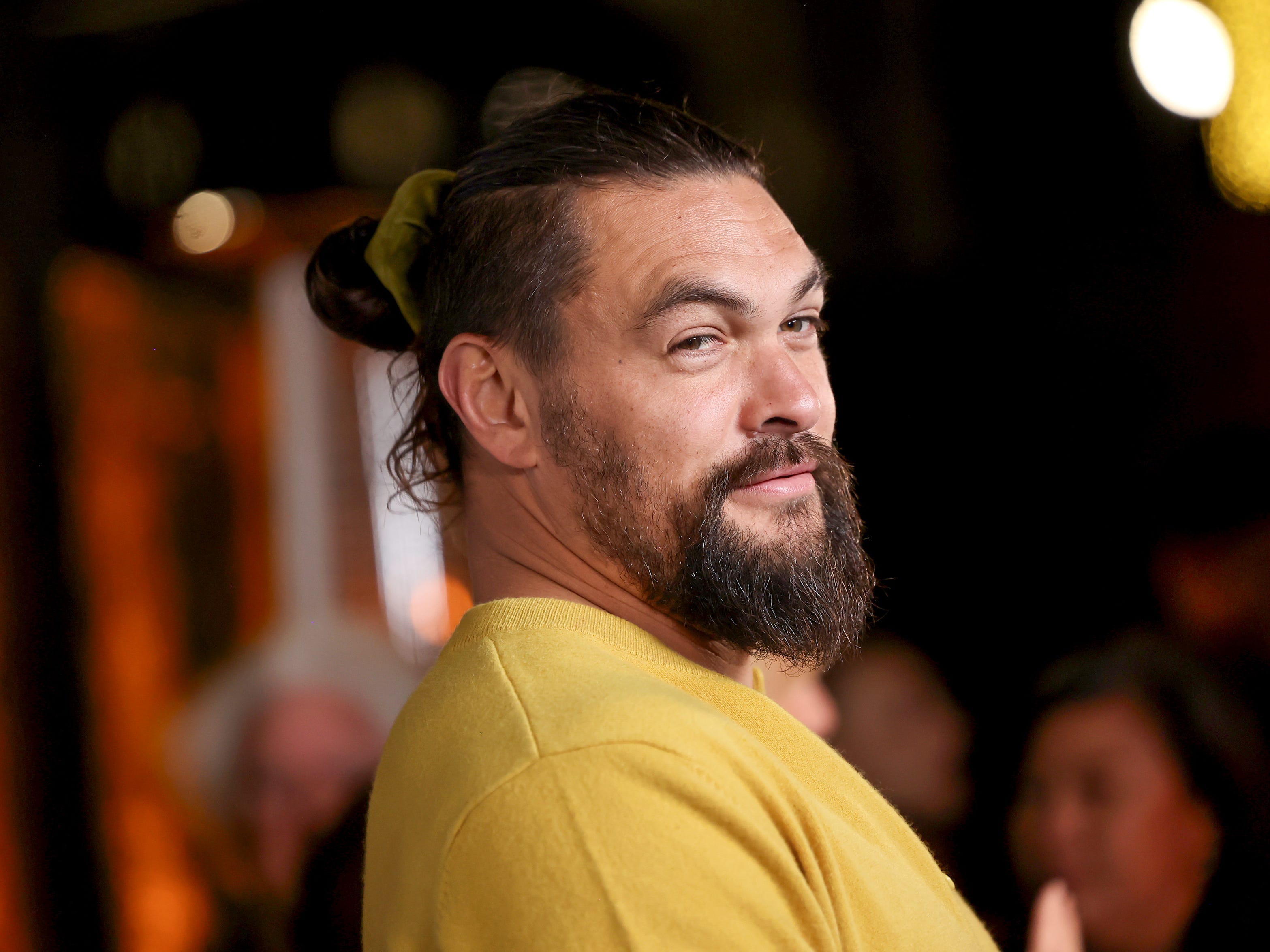 Jason Momoa attends the Los Angeles special screening of 