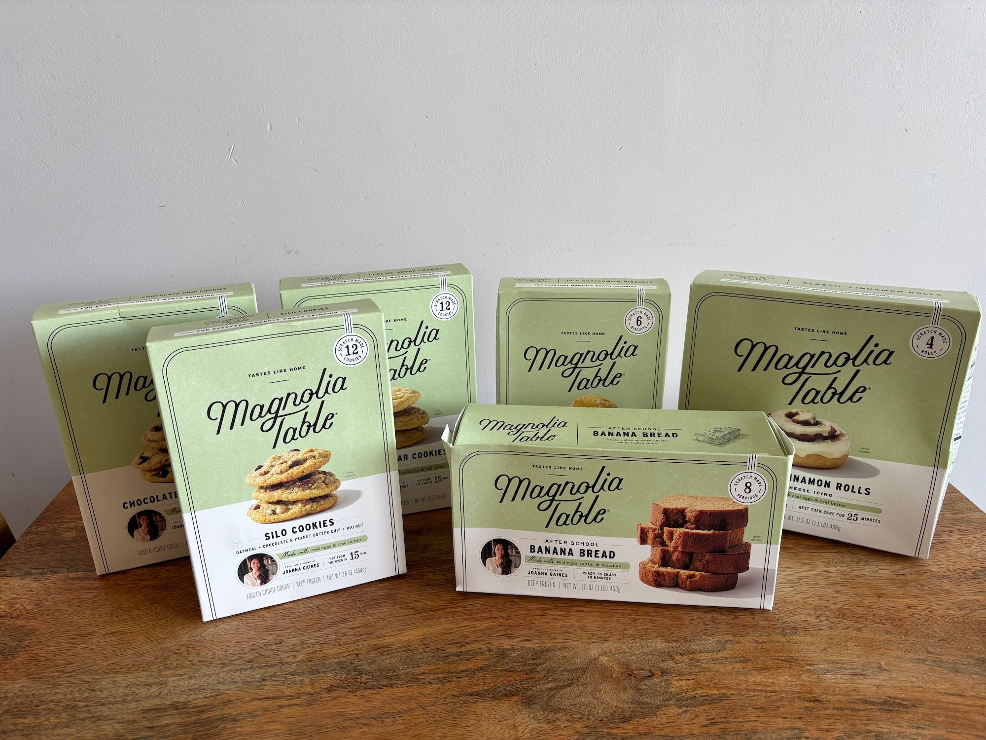 A display of frozen foods from Magnolia Table.