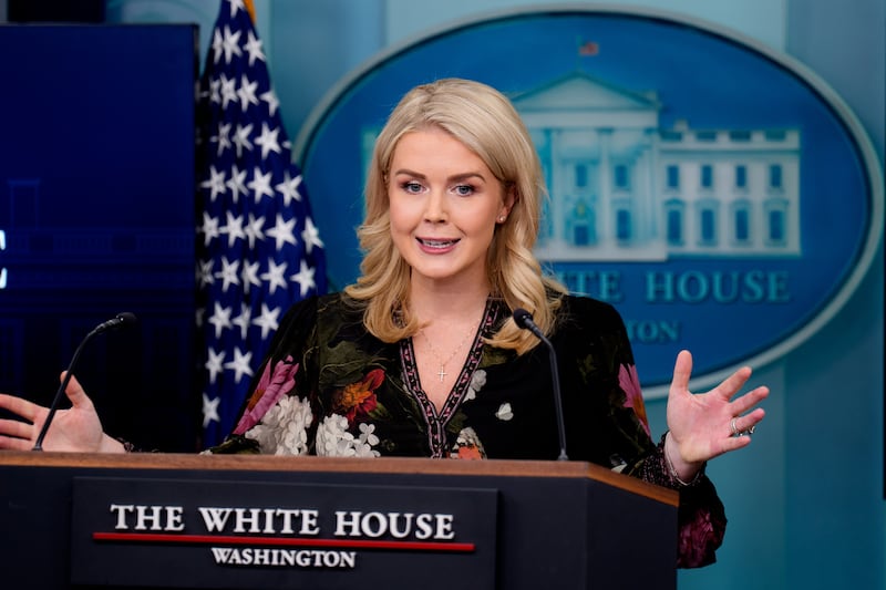 White House Press Secretary Karoline Leavitt was grilled over why President Donald Trump had an MRI last month during her press briefing on November 4, 2025.