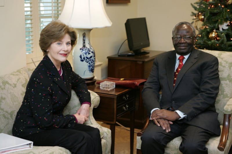 Laura Bush: Meeting with Ibrahim Gambari, U.N. Special Advisor on Burma