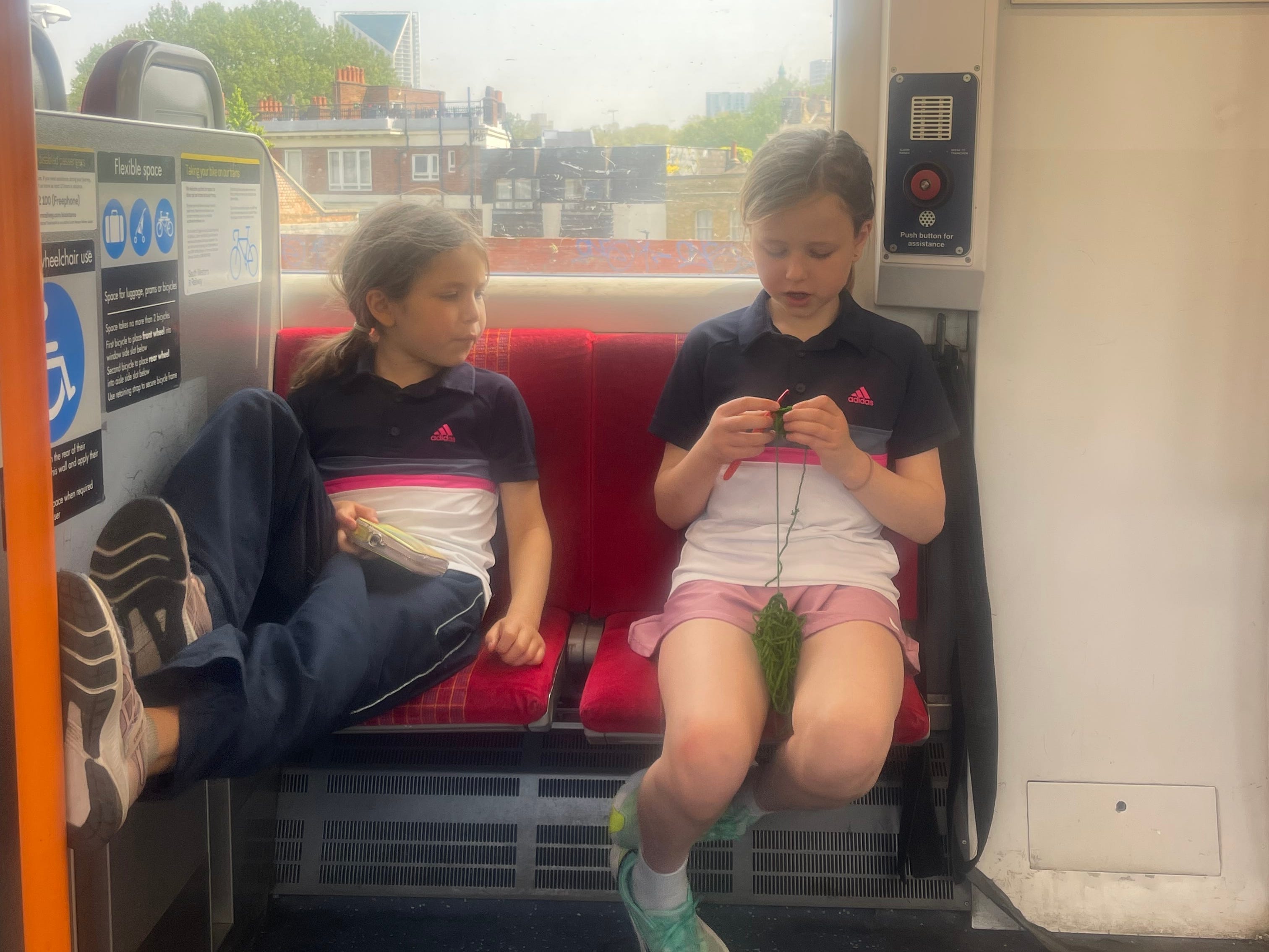 Kids on the London tube