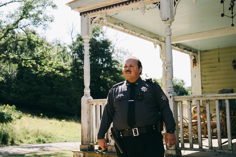 Comedian Stavros Halkias plays a supporting role in “Bugonia.”