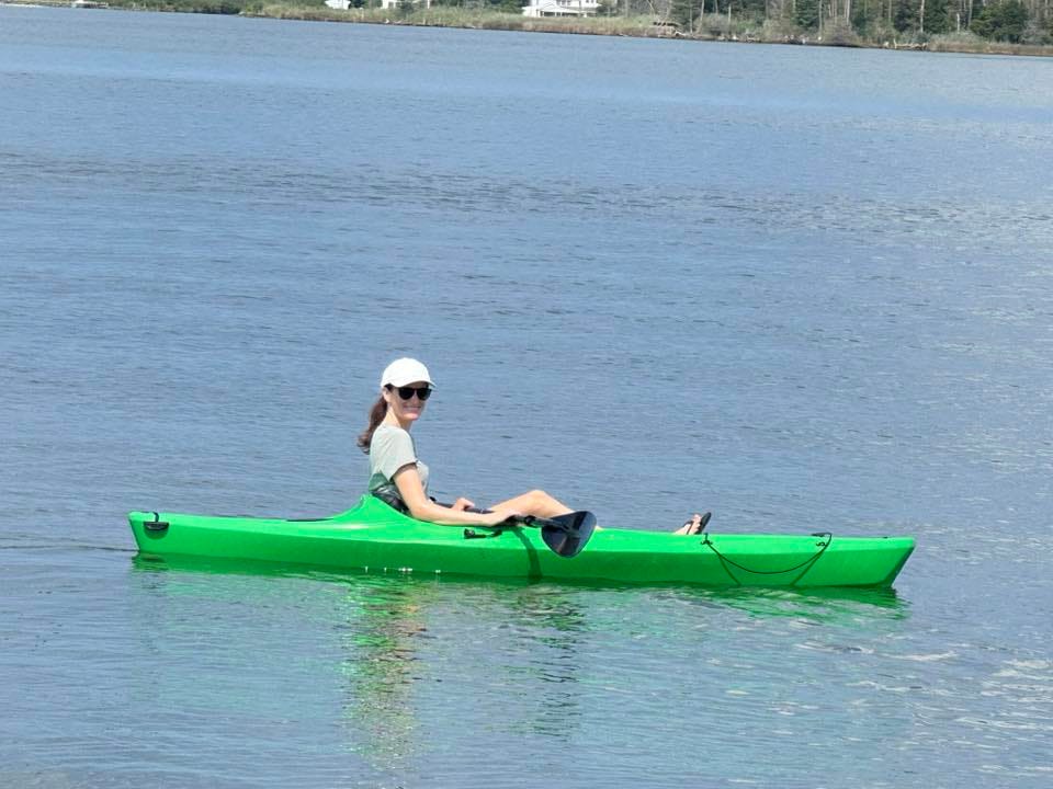 Woman in kayak