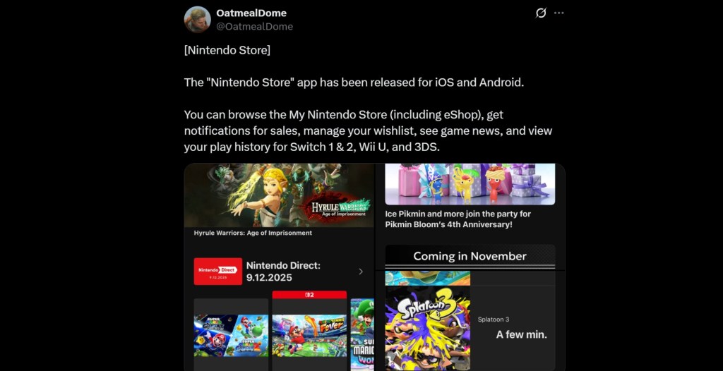Switch 2 Nintendo Store App Live