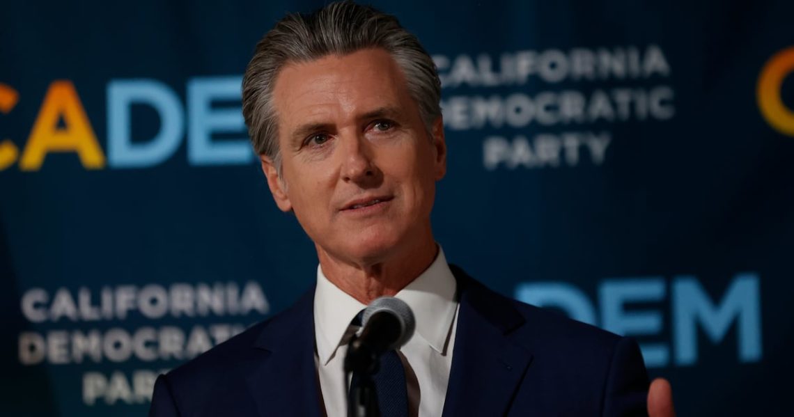 Gavin Newsom Torches Trump’s Tacky ‘Oval Office’ Sign