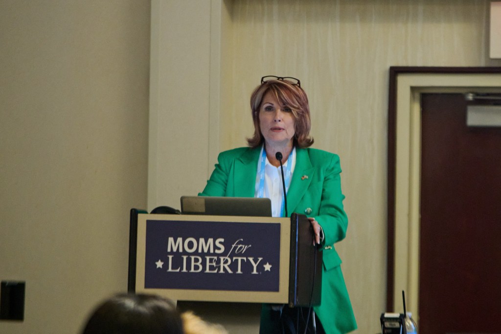 Laurie Cardoza Moore at the Moms for Liberty National Summit.