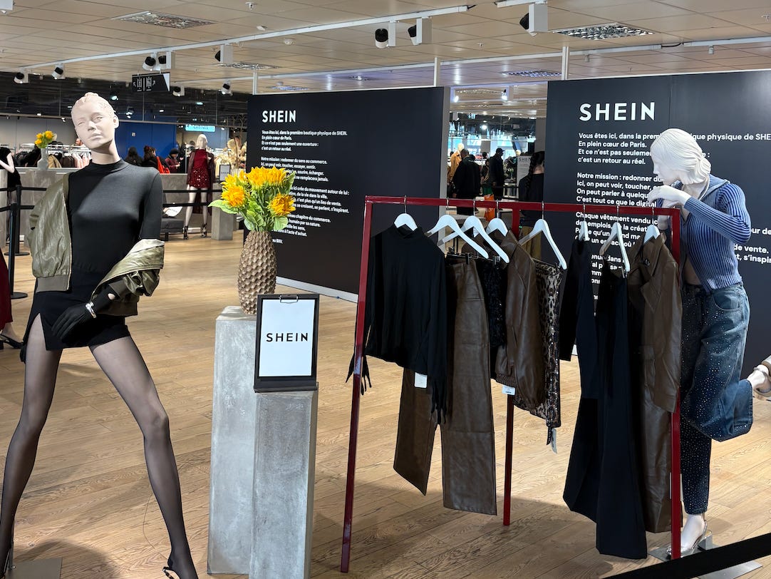 Shein store Paris.