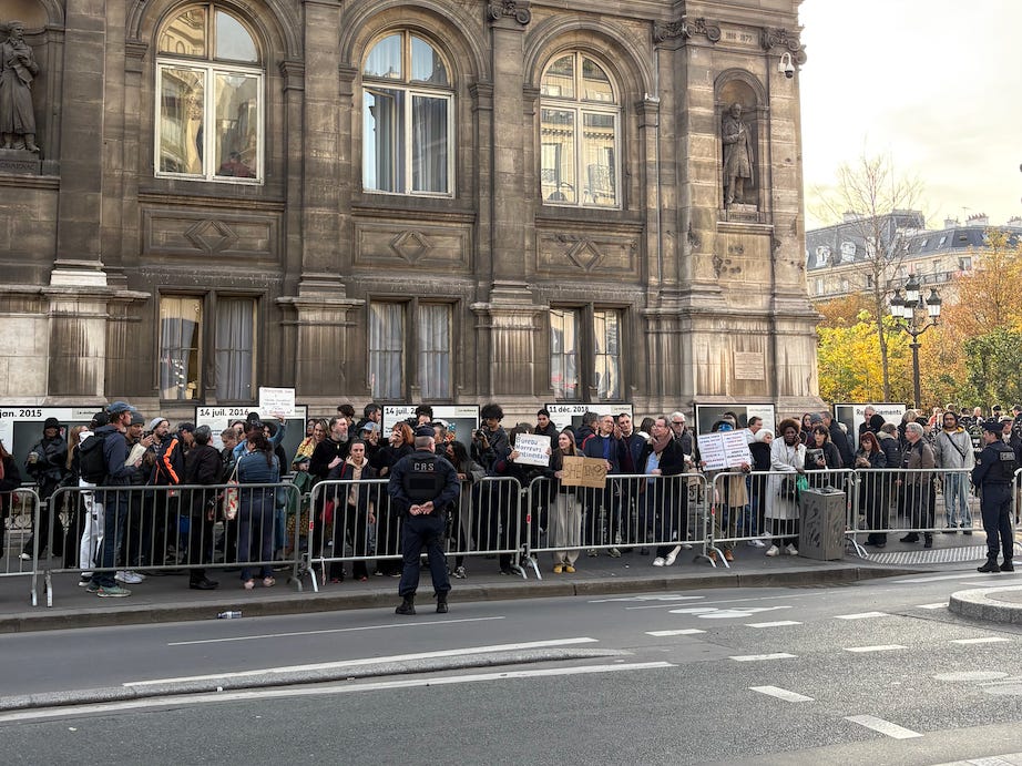 Shein protest Paris.