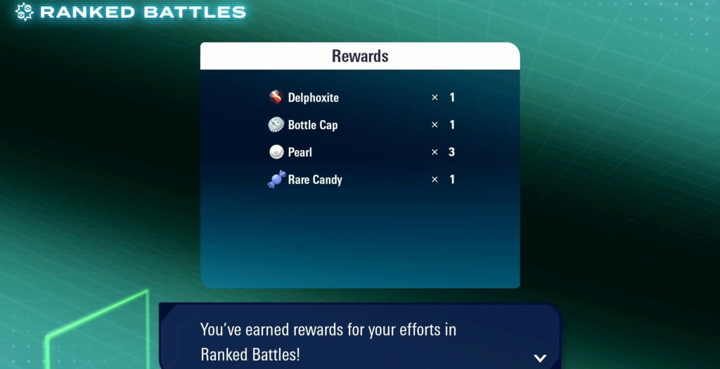 Pokémon Legends Z-A Ranked Battles Season 2 Rwards