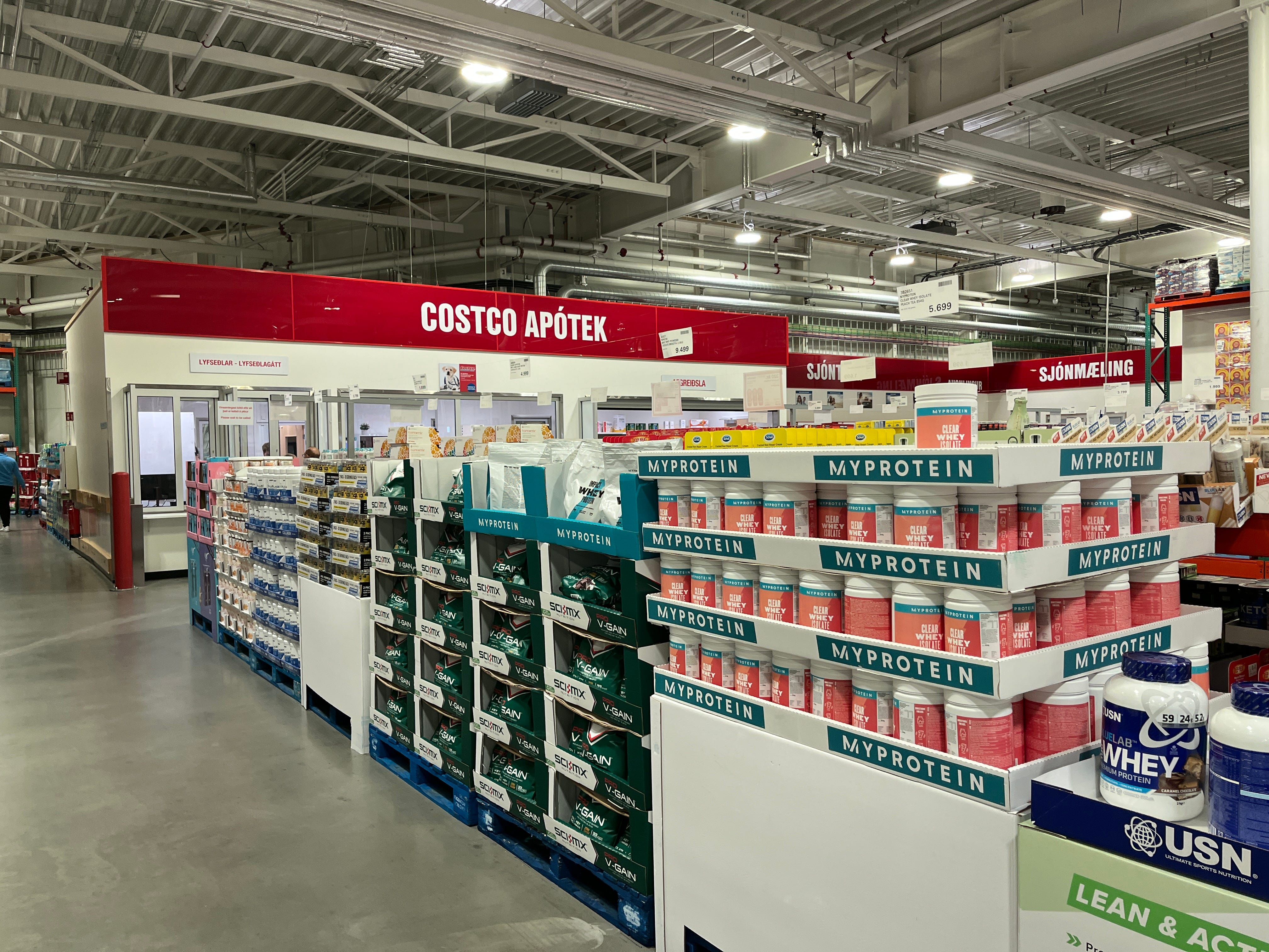 The pharmacy at Costco in Iceland.