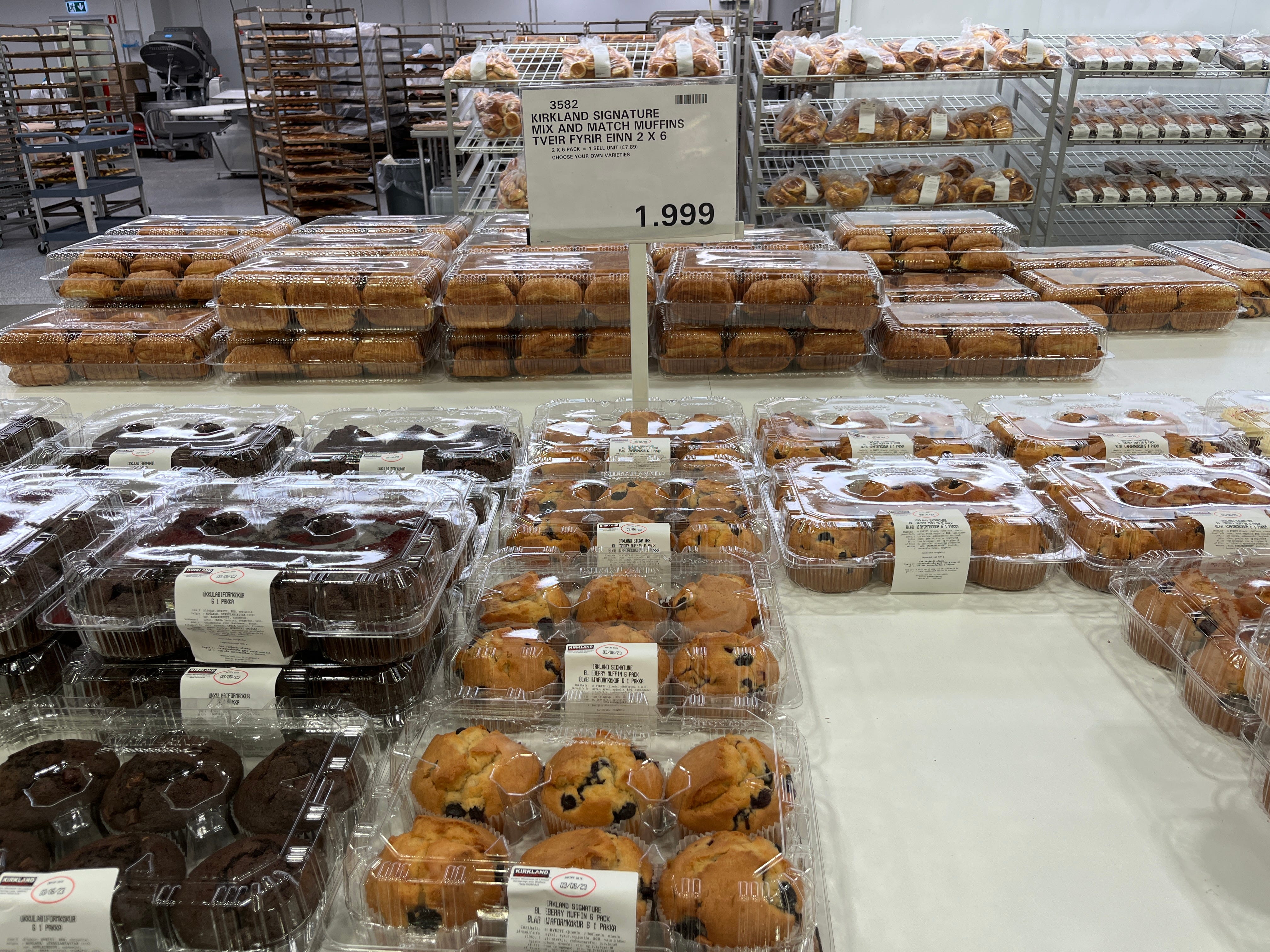 Muffins at Costco in Iceland.