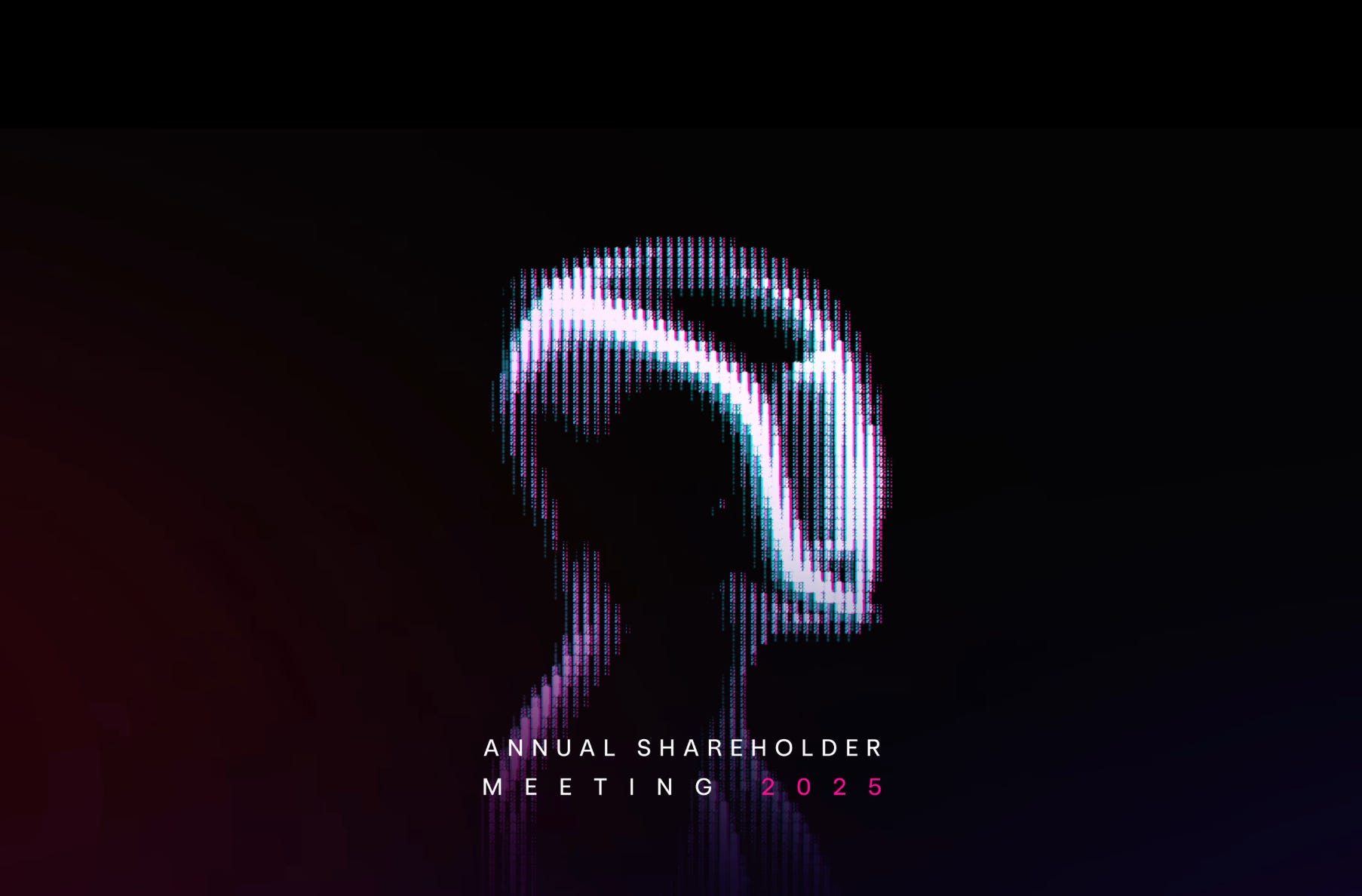 Tesla's graphic for its annual shareholder meeting 2025 features its Optimus humanoid robot, which is in development.