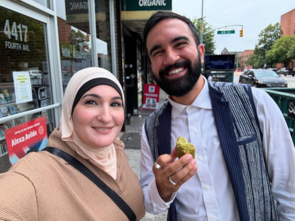 Linda Sarsour and Zohran Mamdani.