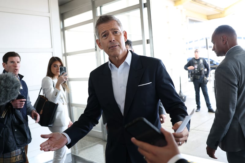 ARLINGTON, VIRGINIA - NOVEMBER 07: U.S. Transportation Secretary Sean Duffy speaks to reporters during a visit at the Ronald Reagan Washington National Airport on November 07, 2025 in Arlington, Virginia. The FAA (Federal Aviation Administration) announced that it will reduce flights by 10 percent at 40 major airports nationwide, amid air traffic control staffing shortages resulting from the federal government shutdown. (Photo by Anna Moneymaker/Getty Images)