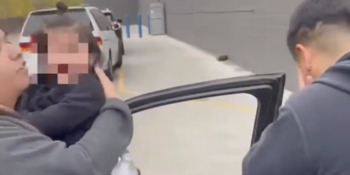 Baby Pepper-Sprayed by DHS Thugs During Family Grocery Trip