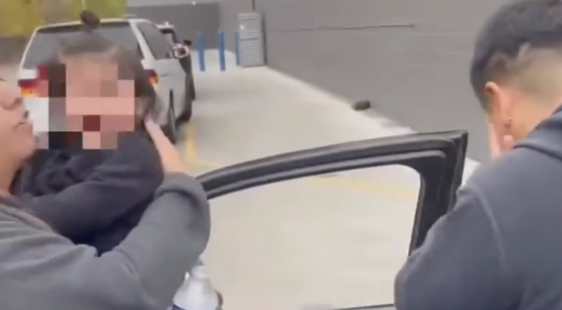 Baby Pepper-Sprayed by DHS Thugs During Family Grocery Trip