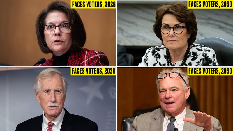 Catherine Cortez Masto, Jacky Rosen, Tim Kaine, Angus King