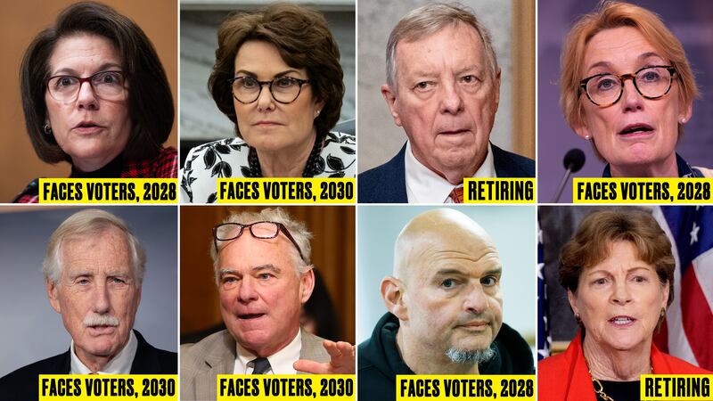 Dick Durbin, Maggie Hassan, John Fetterman,Jeanne Shahee, Catherine Cortez Masto, Jacky Rosen, Tim Kaine, Angus King