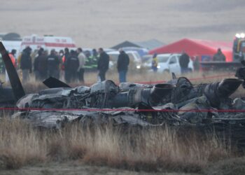 Turkish military plane falls from sky over Georgia, killing all 20 aboard