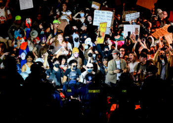 An ugly, post-Charlie Kirk night at Berkeley — outside. Inside? Civility.