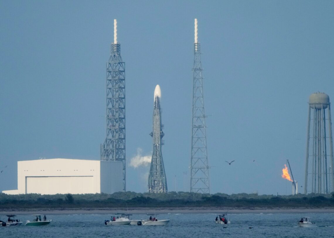 Blue Origin’s New Glenn rocket launches, lands on sea-based platform