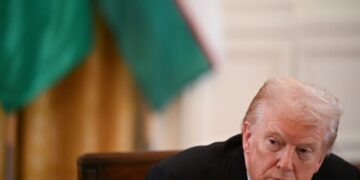 Trump plays defense on tariffs as Americans face rising food prices