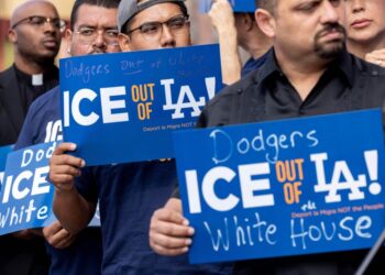 Latino Dodgers fans want the champions to stand up to Trump