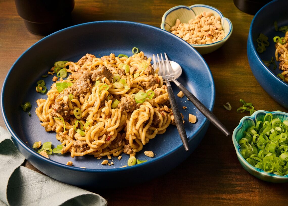 Spicy peanut noodles are fast, flexible and full of flavor
