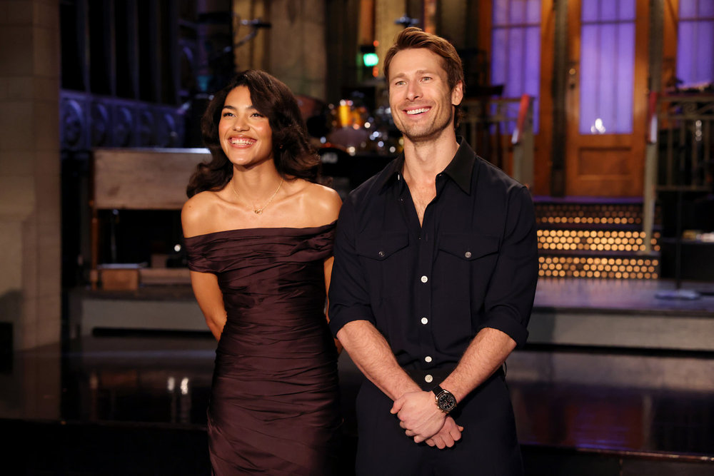 SNL takes on the Epstein files as Glen Powell hosts