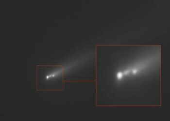 Amazing Telescope Photo Shows Comet Breaking Apart Into Huge Chunks