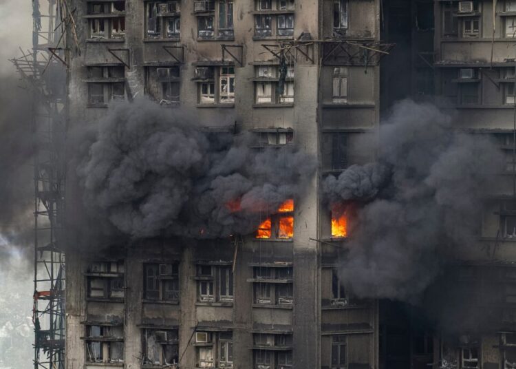 Death toll in Hong Kong high-rise fire grows to 55