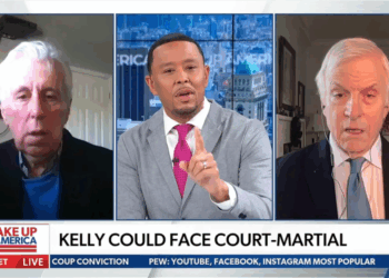 ‘Outrageous!’ Newsmax host flips after guest calls out Trump’s ‘touch of evil’